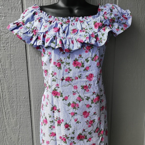 stradivarius floral dress